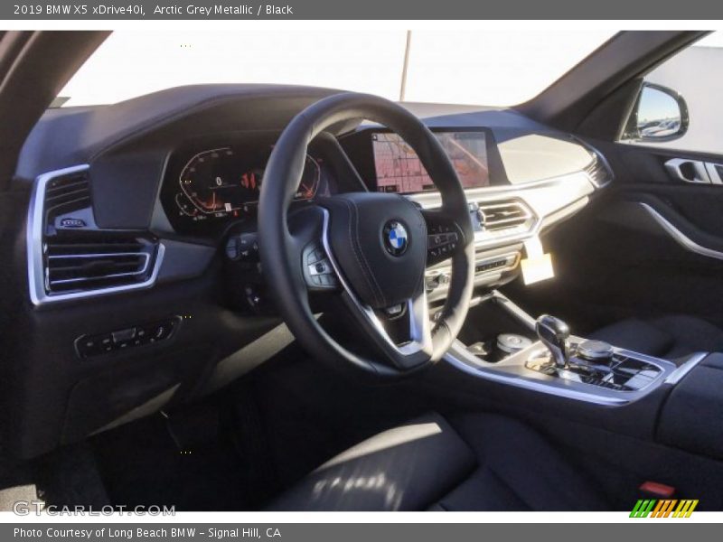Arctic Grey Metallic / Black 2019 BMW X5 xDrive40i