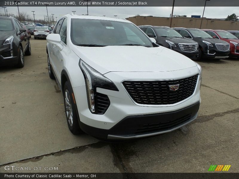 Crystal White Tricoat / Sedona/Jet Black 2019 Cadillac XT4 Premium Luxury AWD