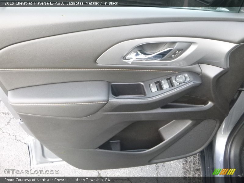 Satin Steel Metallic / Jet Black 2019 Chevrolet Traverse LS AWD
