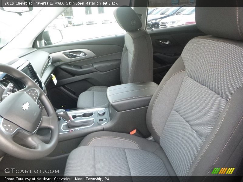 Satin Steel Metallic / Jet Black 2019 Chevrolet Traverse LS AWD