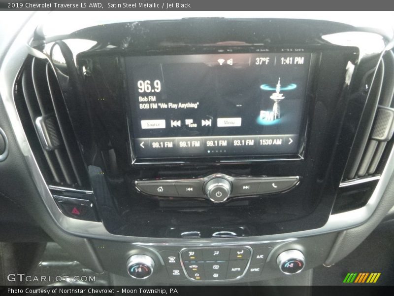 Satin Steel Metallic / Jet Black 2019 Chevrolet Traverse LS AWD