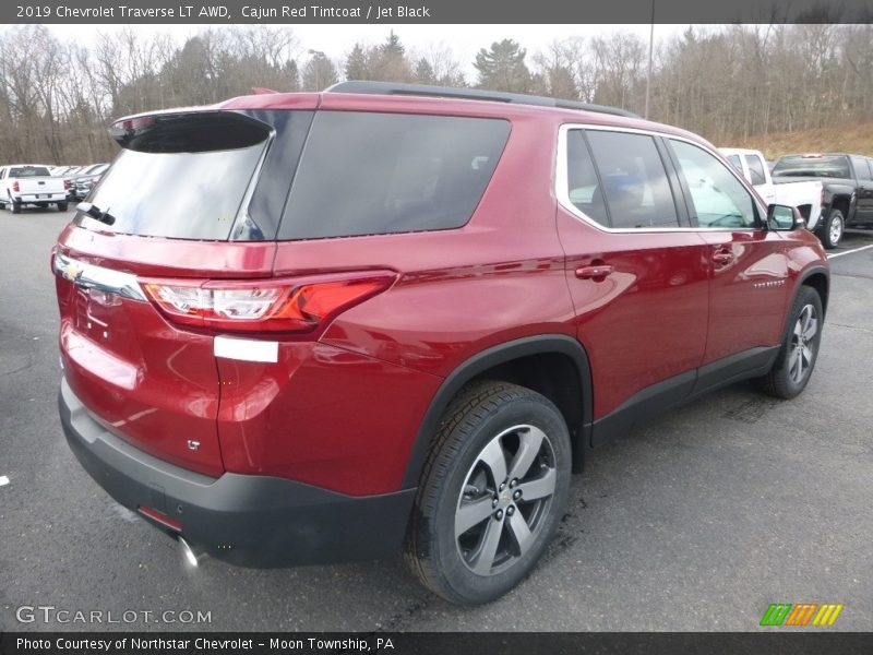 Cajun Red Tintcoat / Jet Black 2019 Chevrolet Traverse LT AWD