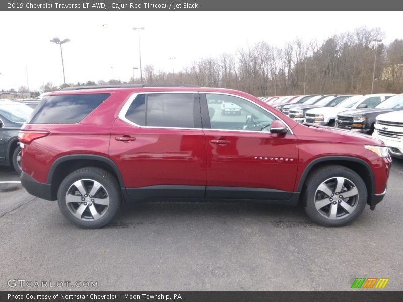 Cajun Red Tintcoat / Jet Black 2019 Chevrolet Traverse LT AWD