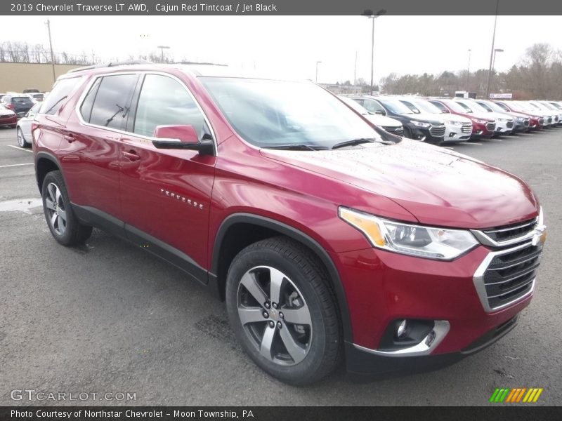 Cajun Red Tintcoat / Jet Black 2019 Chevrolet Traverse LT AWD