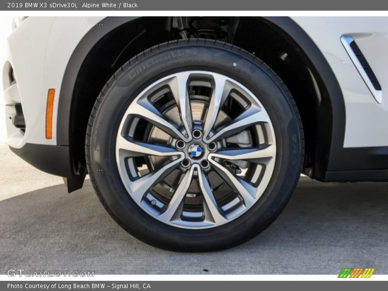 Alpine White / Black 2019 BMW X3 sDrive30i