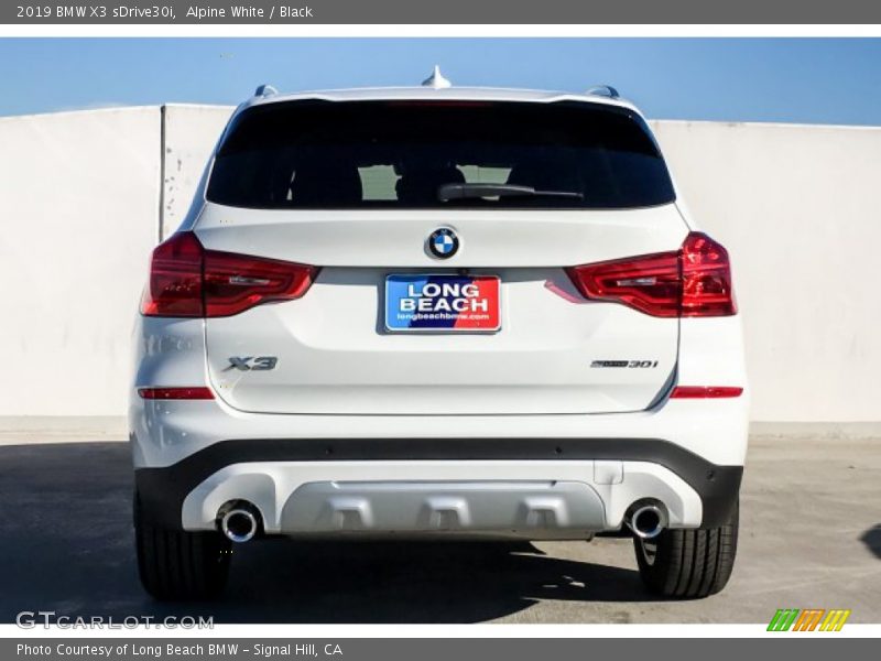Alpine White / Black 2019 BMW X3 sDrive30i
