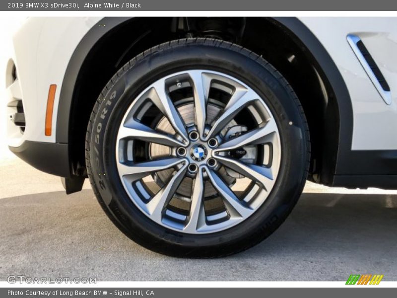 Alpine White / Black 2019 BMW X3 sDrive30i