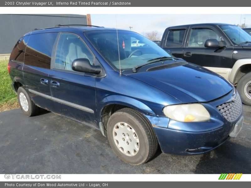 Inferno Red Tinted Pearlcoat / Sandstone 2003 Chrysler Voyager LX