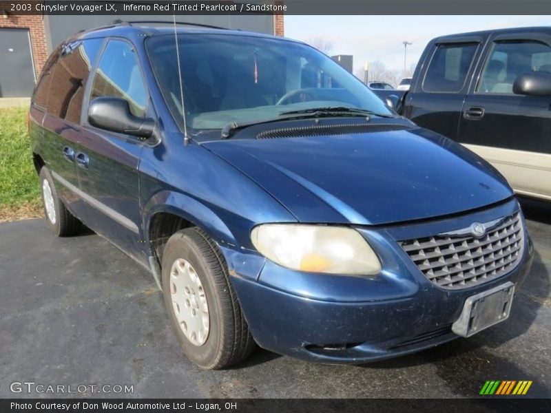 Inferno Red Tinted Pearlcoat / Sandstone 2003 Chrysler Voyager LX