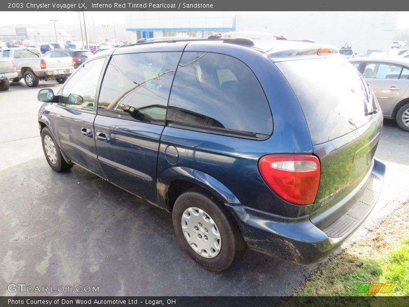 Inferno Red Tinted Pearlcoat / Sandstone 2003 Chrysler Voyager LX