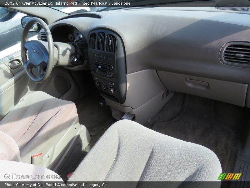 Inferno Red Tinted Pearlcoat / Sandstone 2003 Chrysler Voyager LX