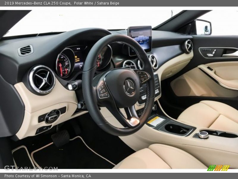Polar White / Sahara Beige 2019 Mercedes-Benz CLA 250 Coupe
