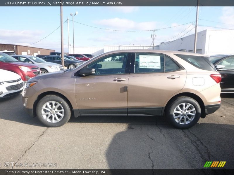 Sandy Ridge Metallic / Medium Ash Gray 2019 Chevrolet Equinox LS