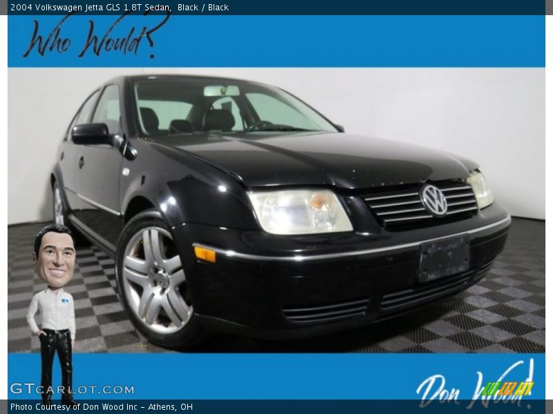 Black / Black 2004 Volkswagen Jetta GLS 1.8T Sedan