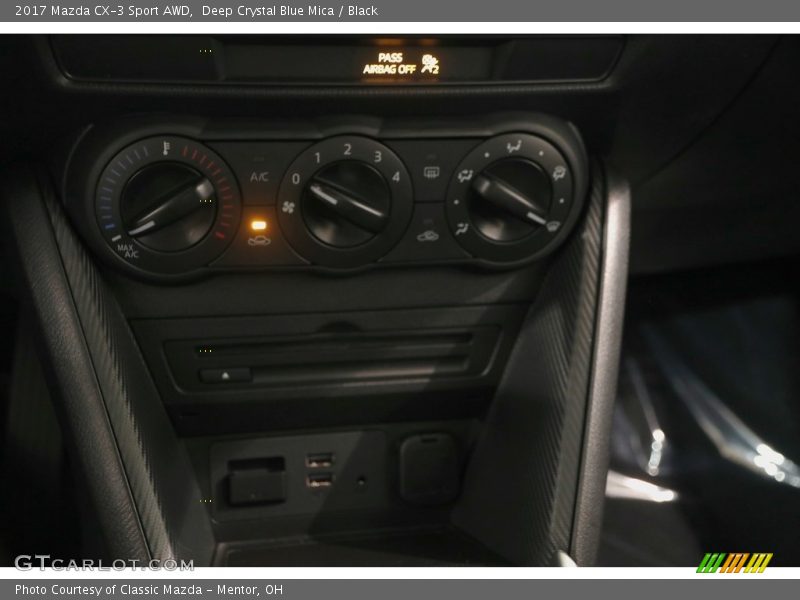 Deep Crystal Blue Mica / Black 2017 Mazda CX-3 Sport AWD