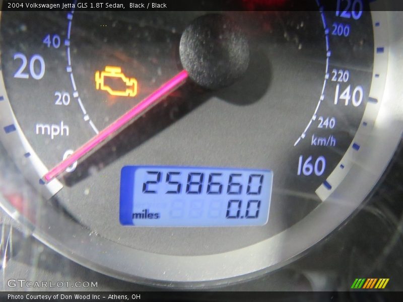 Black / Black 2004 Volkswagen Jetta GLS 1.8T Sedan