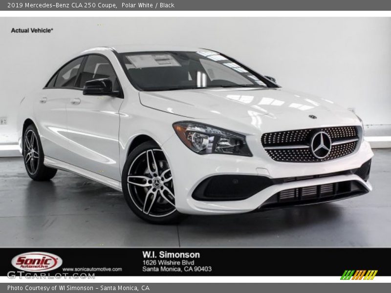 Polar White / Black 2019 Mercedes-Benz CLA 250 Coupe