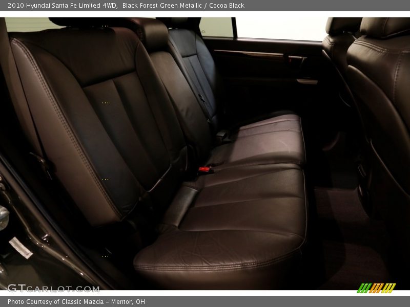 Black Forest Green Metallic / Cocoa Black 2010 Hyundai Santa Fe Limited 4WD