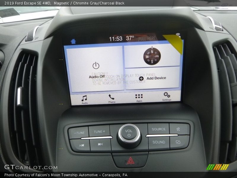 Magnetic / Chromite Gray/Charcoal Black 2019 Ford Escape SE 4WD