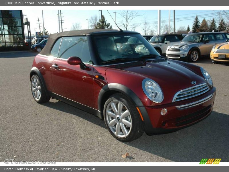 Nightfire Red Metallic / Panther Black 2008 Mini Cooper Convertible