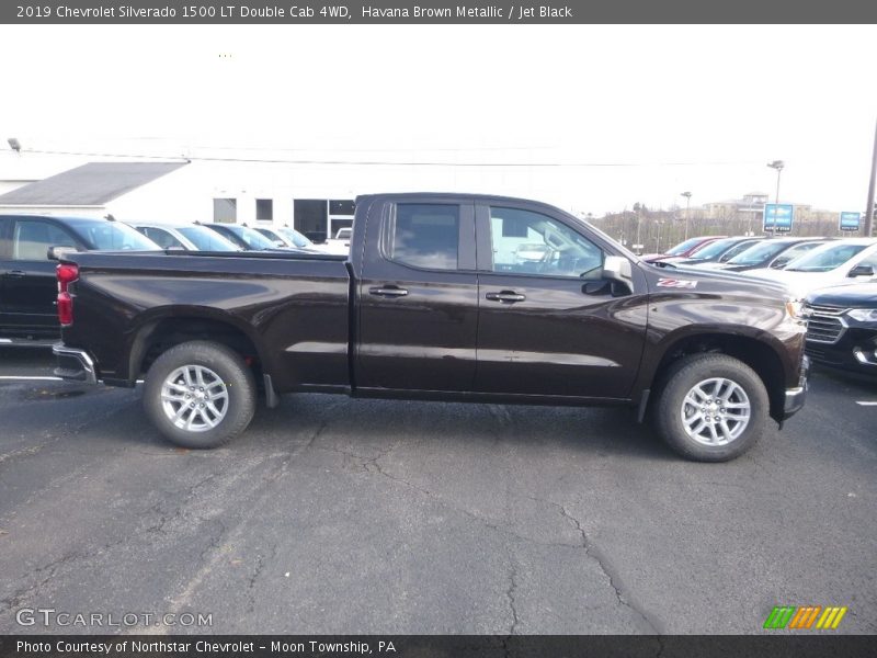 Havana Brown Metallic / Jet Black 2019 Chevrolet Silverado 1500 LT Double Cab 4WD