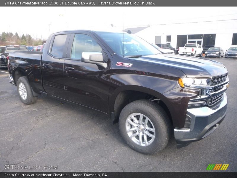 Havana Brown Metallic / Jet Black 2019 Chevrolet Silverado 1500 LT Double Cab 4WD