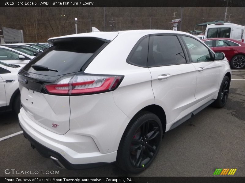 White Platinum / Ebony 2019 Ford Edge ST AWD