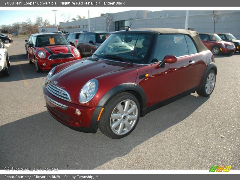 Nightfire Red Metallic / Panther Black 2008 Mini Cooper Convertible