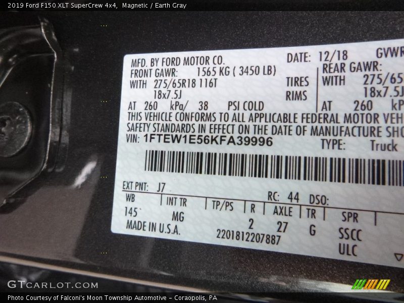 Magnetic / Earth Gray 2019 Ford F150 XLT SuperCrew 4x4