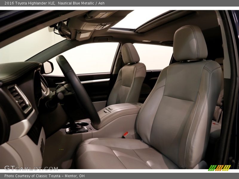 Nautical Blue Metallic / Ash 2016 Toyota Highlander XLE