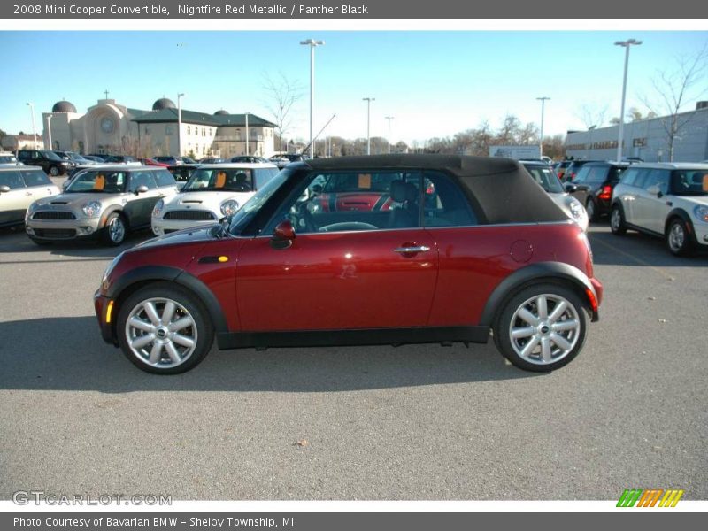 Nightfire Red Metallic / Panther Black 2008 Mini Cooper Convertible