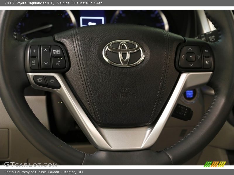 Nautical Blue Metallic / Ash 2016 Toyota Highlander XLE