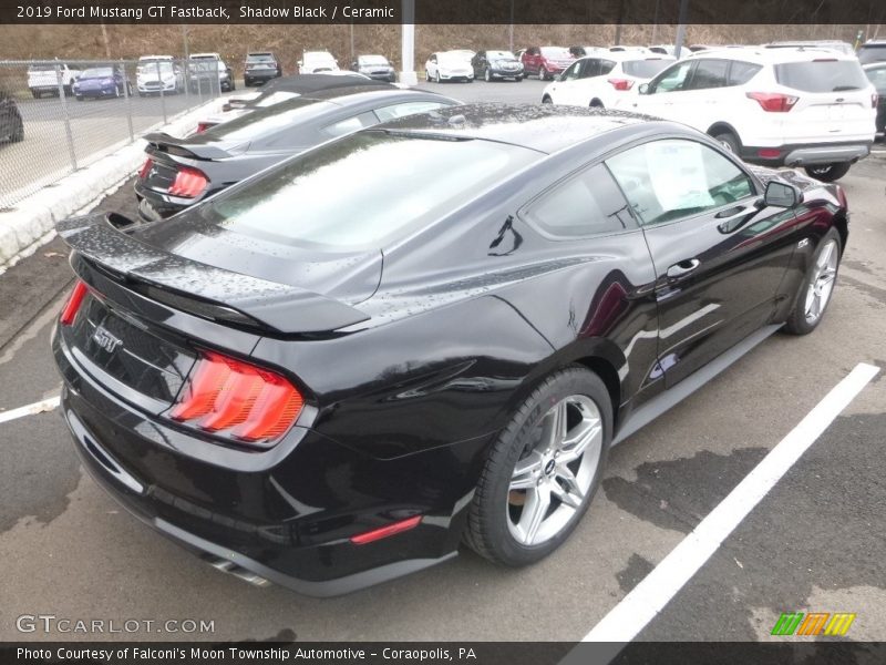 Shadow Black / Ceramic 2019 Ford Mustang GT Fastback