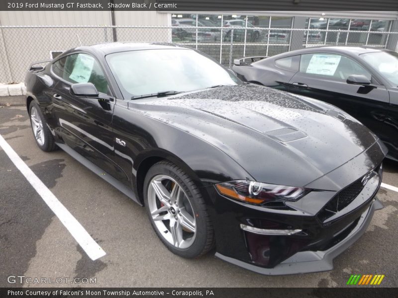 Shadow Black / Ceramic 2019 Ford Mustang GT Fastback