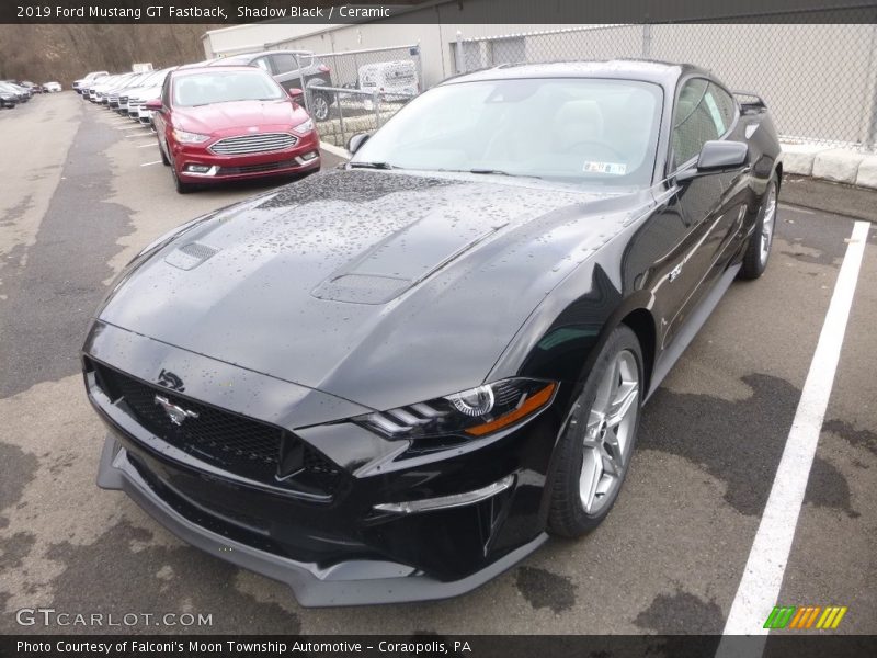 Shadow Black / Ceramic 2019 Ford Mustang GT Fastback