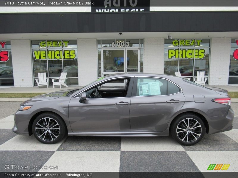 Predawn Gray Mica / Black 2018 Toyota Camry SE