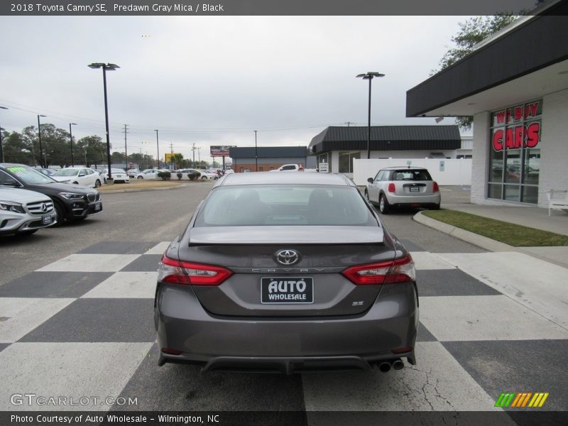 Predawn Gray Mica / Black 2018 Toyota Camry SE