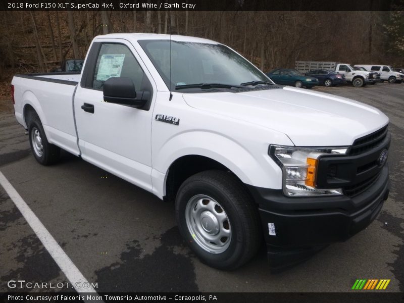 Oxford White / Earth Gray 2018 Ford F150 XLT SuperCab 4x4