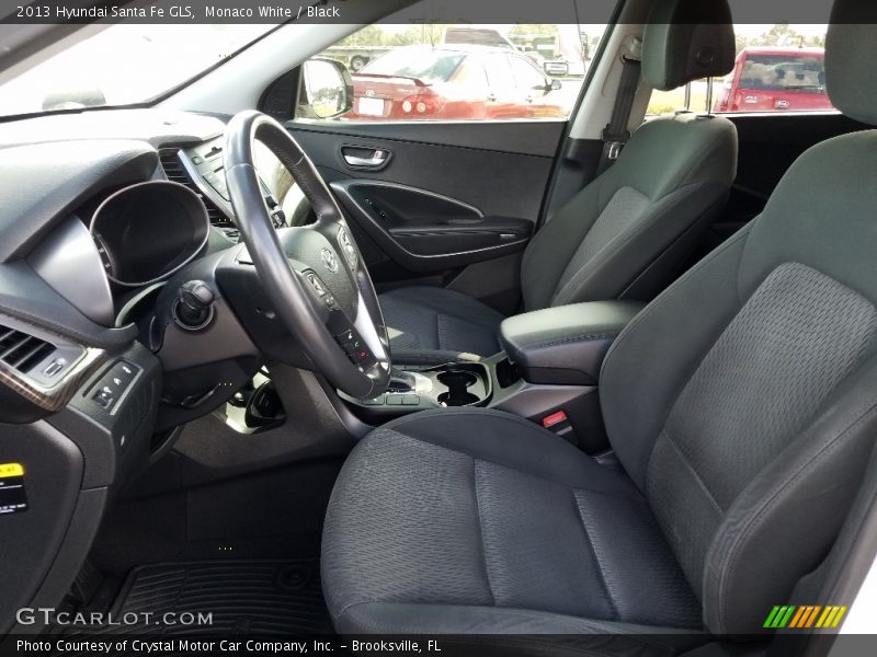 Monaco White / Black 2013 Hyundai Santa Fe GLS