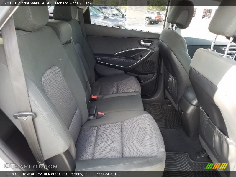 Monaco White / Black 2013 Hyundai Santa Fe GLS