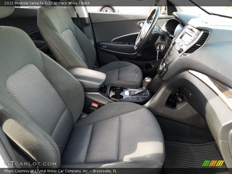 Monaco White / Black 2013 Hyundai Santa Fe GLS