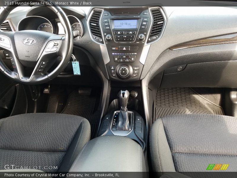 Monaco White / Black 2013 Hyundai Santa Fe GLS