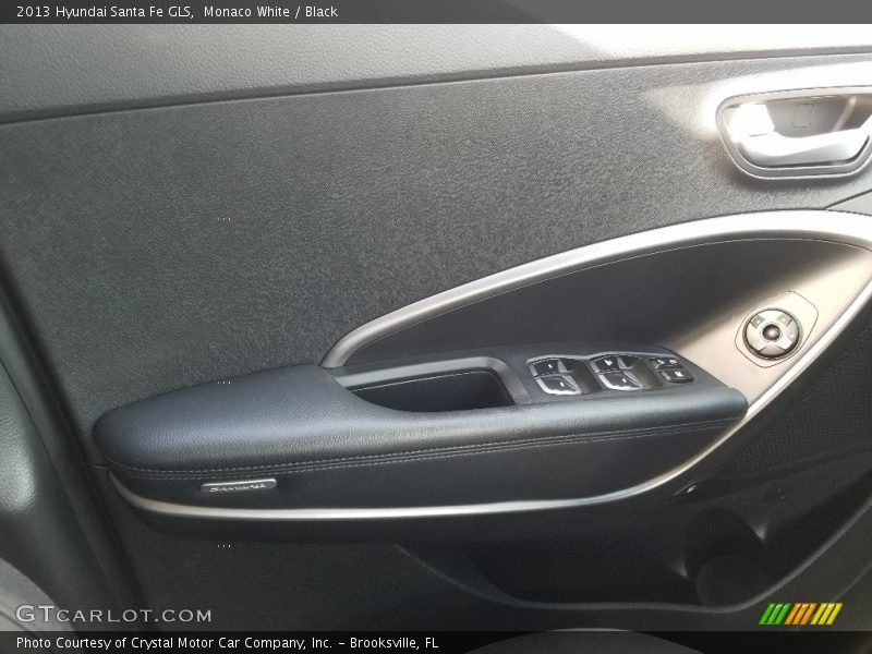 Monaco White / Black 2013 Hyundai Santa Fe GLS