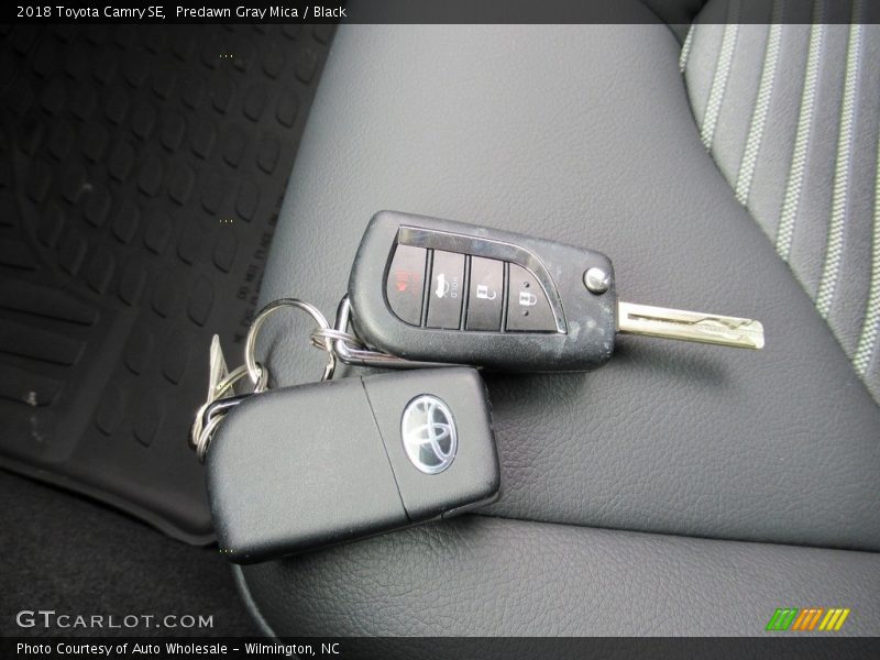 Predawn Gray Mica / Black 2018 Toyota Camry SE