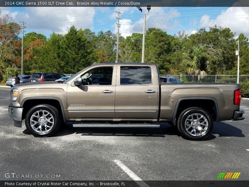 Bronze Alloy Metallic / Cocoa/Dune 2014 GMC Sierra 1500 SLT Crew Cab