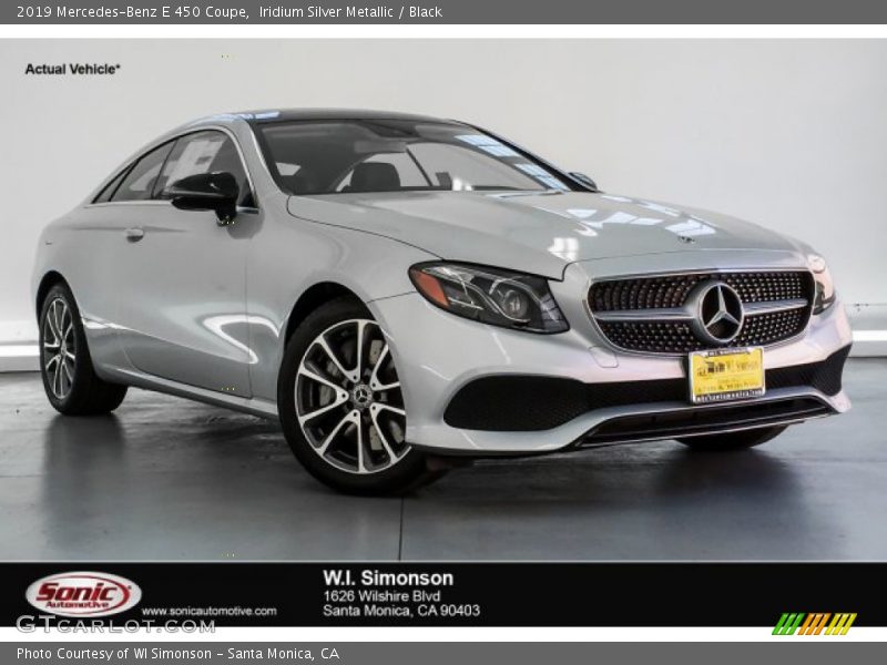 Iridium Silver Metallic / Black 2019 Mercedes-Benz E 450 Coupe