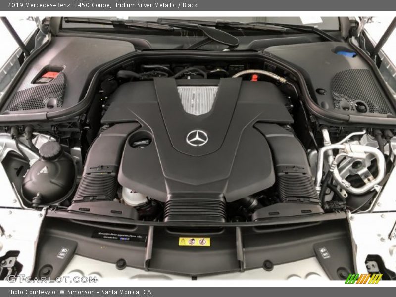 Iridium Silver Metallic / Black 2019 Mercedes-Benz E 450 Coupe