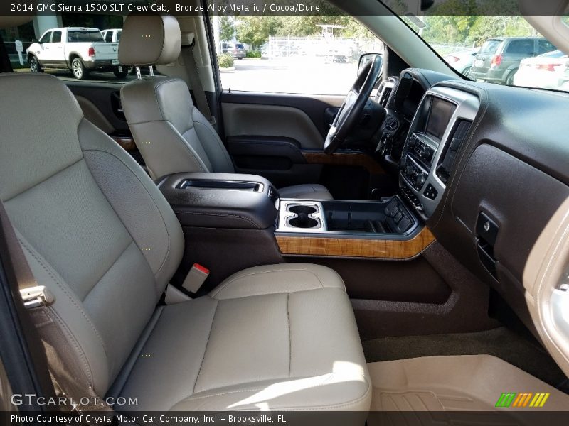 Bronze Alloy Metallic / Cocoa/Dune 2014 GMC Sierra 1500 SLT Crew Cab