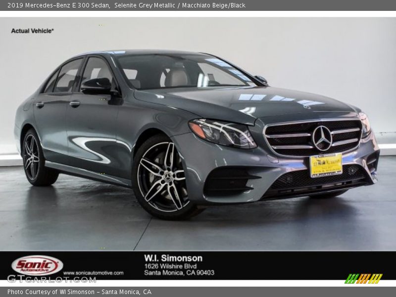 Selenite Grey Metallic / Macchiato Beige/Black 2019 Mercedes-Benz E 300 Sedan
