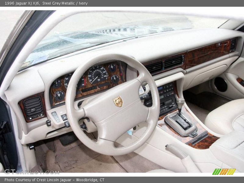 Steel Grey Metallic / Ivory 1996 Jaguar XJ XJ6
